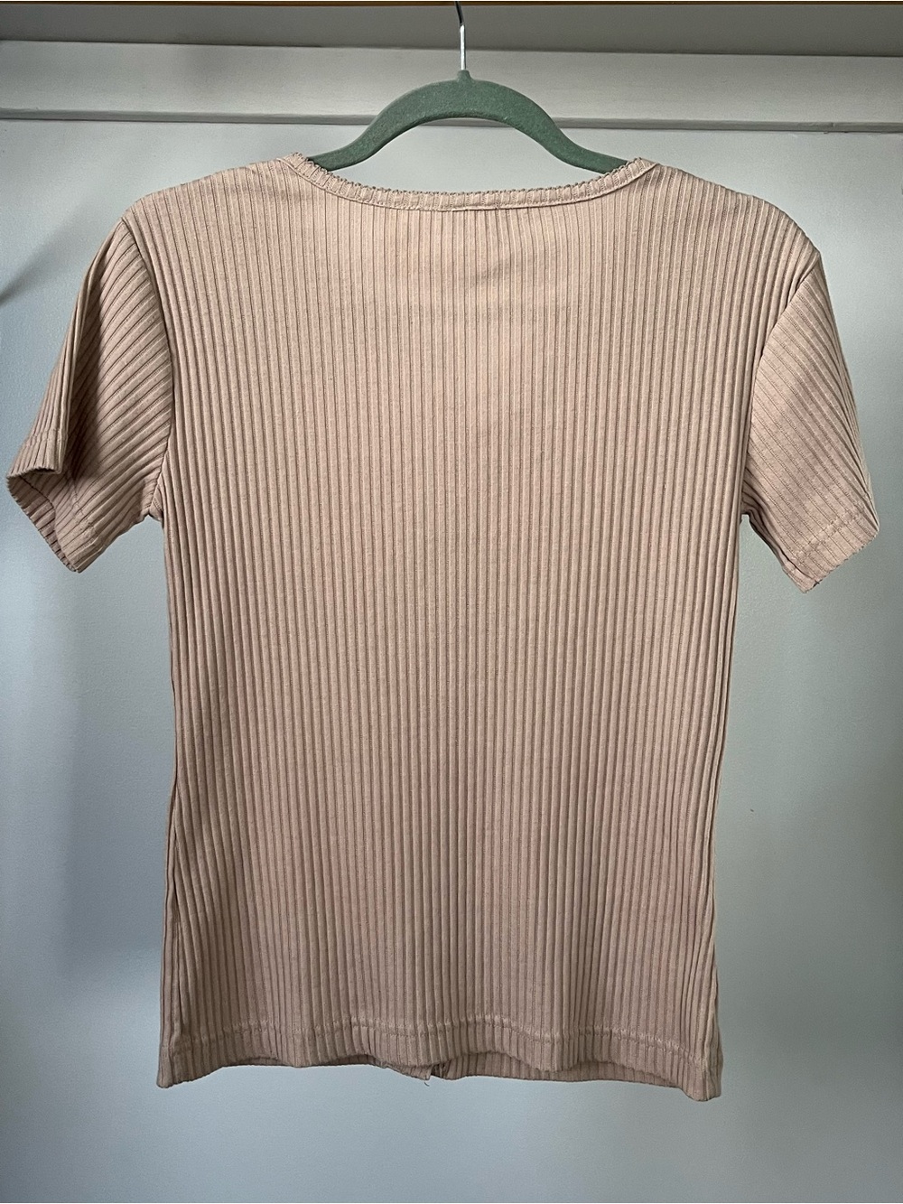 Vintage Huntington Ridge Ribbed Button-Front Tee Size S - Picture 8 of 10